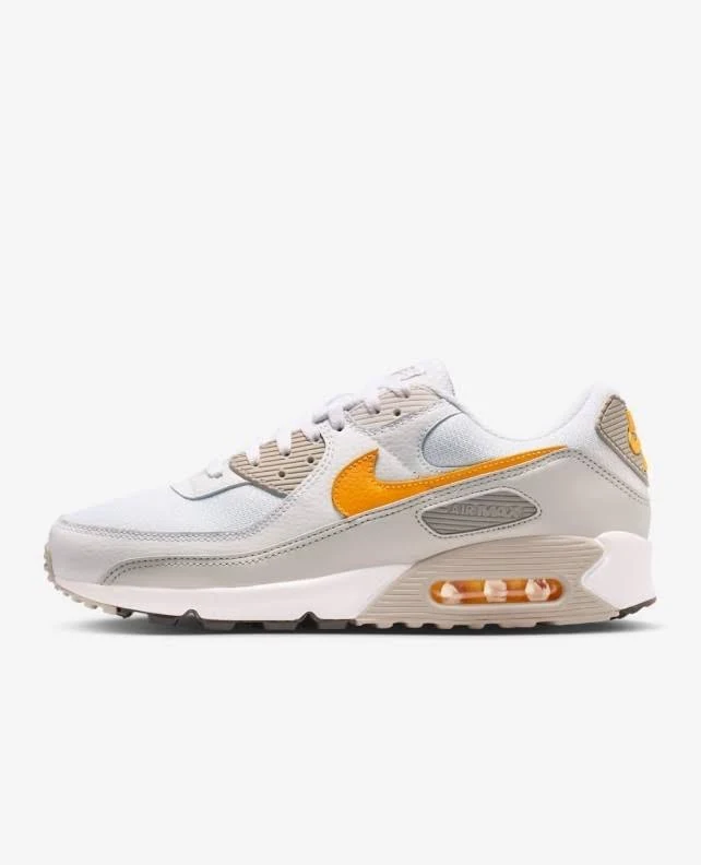 Nike Air Max 90 White College Grey Vast Grey Laser Orange Dm0029-119