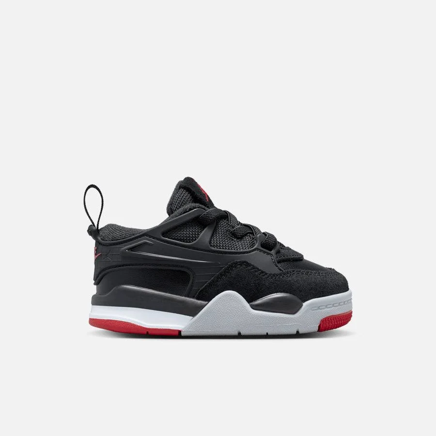 JORDAN 4 RM (TD) - BLACK / VARSITY RED 5C