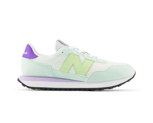 New Balance Kids' 237 Lace White/Green g237473