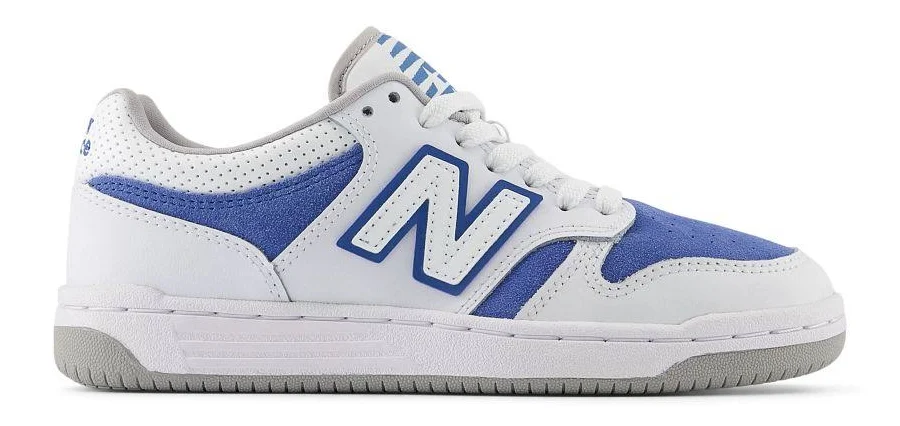 New Balance Big Kid's 480 (Color: White, Size: 4.0)