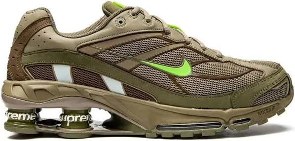 Nike - x Supreme Shox Ride 2 SP "Green" sneakers - unisex - Calf Leather - 11.5 - Neutrals