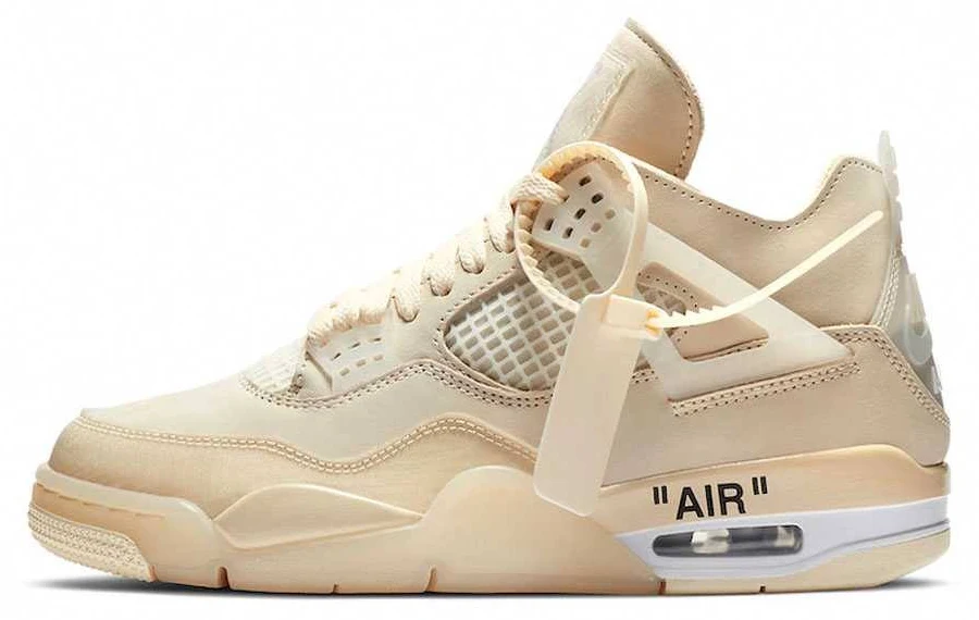 Off-White × Nike Women's Air Jordan 4 SP "Sail"