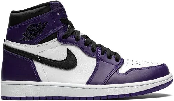Jordan - Air Jordan 1 Retro High OG "Court Purple 2.0" sneakers - unisex - Calf Leather - 8.5 - White