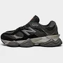New Balance 9060 Grade School Shoes, Size 6 - Black