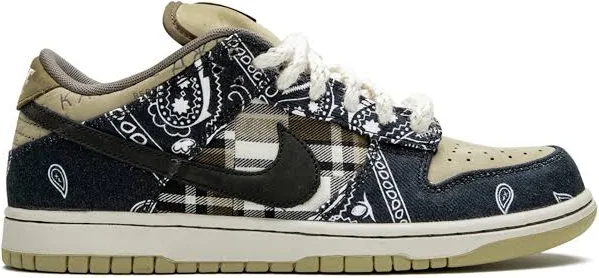 Nike - x Travis Scott SB Dunk Low sneakers - unisex - Polyester/Polyester/Rubber - 6.5 - Blue