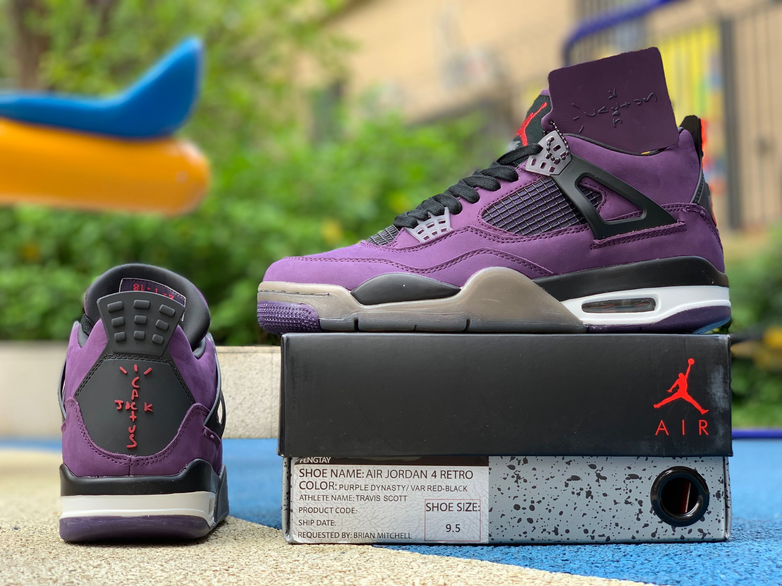 jordan 4 purple travis scott