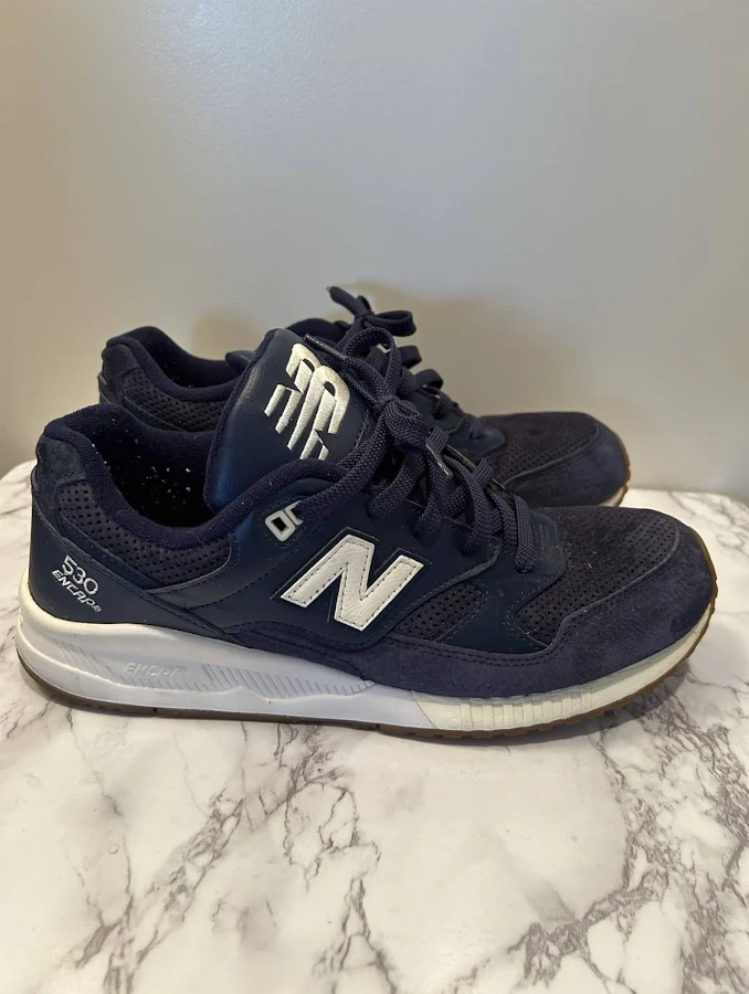 Balance 530 Encap Navy Suede Mesh Mens Running Shoes Size 10 Training