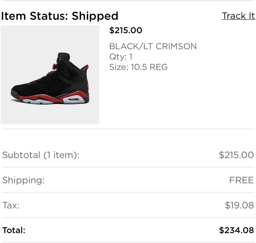 Nike Men's Air Jordan 6 Retro 'Infrared Salesman' Sneakers