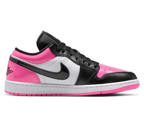Jordan Womens AJ 1 Low - Basketball Shoes Black/White/Pinksicle Size 10.5