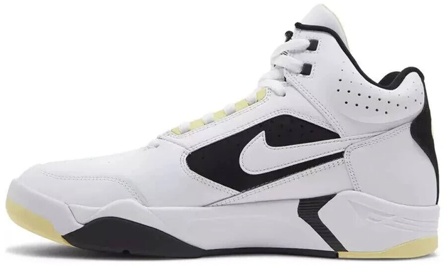 Nike Men's Air Flight Lite Mid DV0824-100 White/Lemon/Black/White size 10.5 - 14 - 11