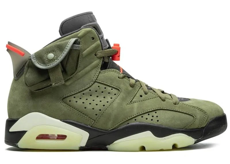 Air 6 Retro Cactus Jack -travis Scott In Green