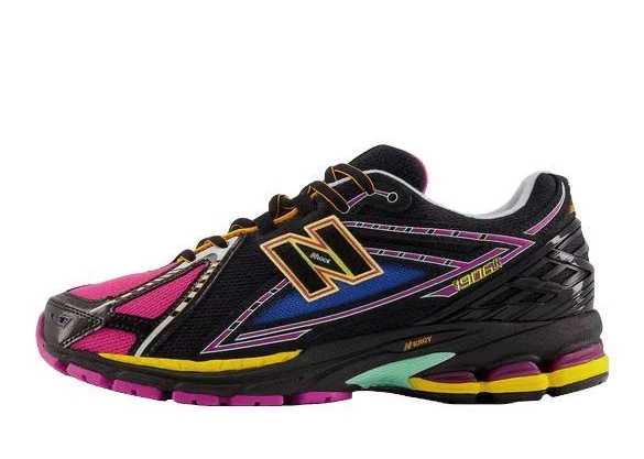 New Balance 1906r "neon Nights" Lace-up Men Sneakers - Black/pink/yellow