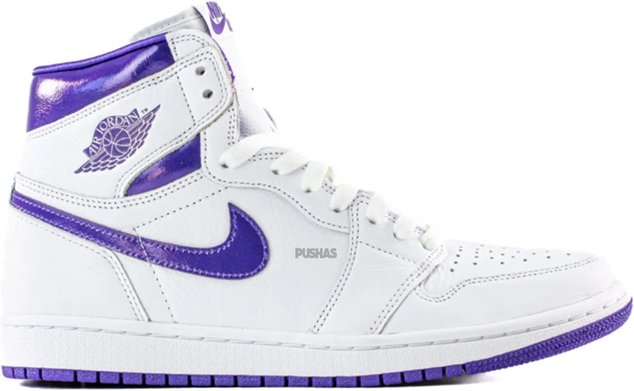Air Jordan 1 High OG 'Court Purple' Women's (2021) US M 8.5 / W 10