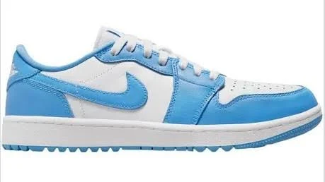 Nike Air Jordan 1 Low G Mens Golf Shoes White /carolina Blue Senior 13