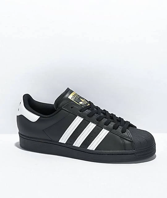adidas Superstar ADV Black & White Skate Shoes