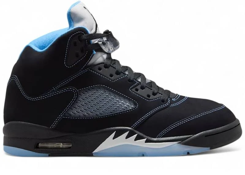 Air Jordan 5 Retro Black Carolina Sneakers