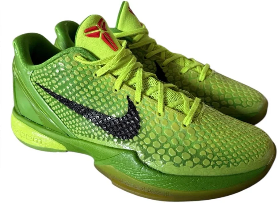 Nike Shoes | Nike Zoom Kobe 6 Grinch Christmas Day 2010 Shoe Sneaker Green Mens 9.5 Pre-Owned | Color: Green | Size: 9.5 | Jbuaron's Closet