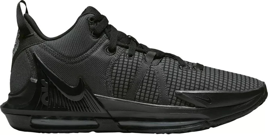 NIKE Nike LeBron Witness 7 Basketball Shoes - Black/Black/Anthracite - M7.0/W8.5