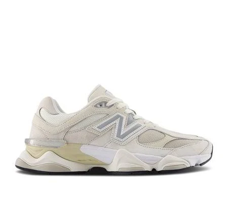 New Balance 9060 Men's Shoes, Sea Salt/Moonbeam/Turtledove/Silver Metallic, Size 12.5