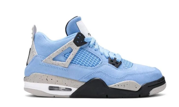 Air Jordan 4 Retro GS 'University Blue' Iconic Sneaker 408452-400