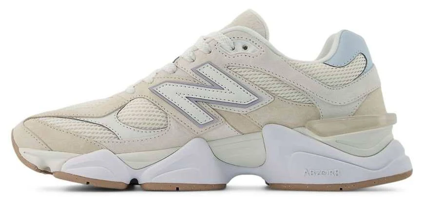 New balance 9060 sneakers in off white and beige detail