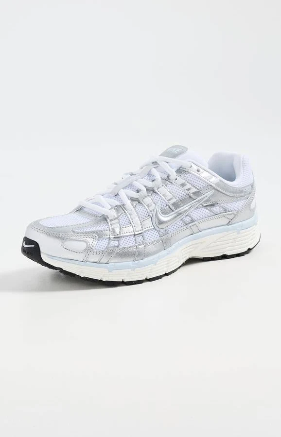 NIKE P-6000 Sneakers - White/Silver/Blue Tint/Sail - 5.5