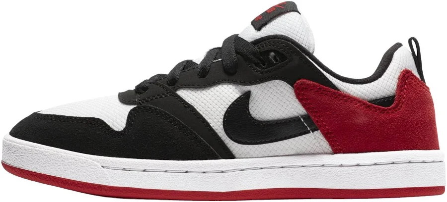 Nike Alleyoop Sb Low Top Women Sneakers - Black/white/red