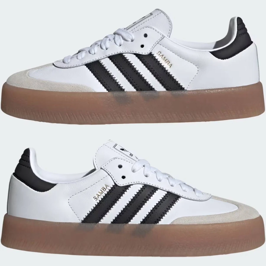 Adidas Shoes | Adidas Sambae White Black Originals Ji1349 Shoes Women's Size 7.0 New | Color: White | Size: 7 | Pm-30092653's Closet