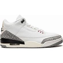 Jordan Unisex White - Air 3 " Cement Reimagined 2023" Sneakers - Leather - 9.5