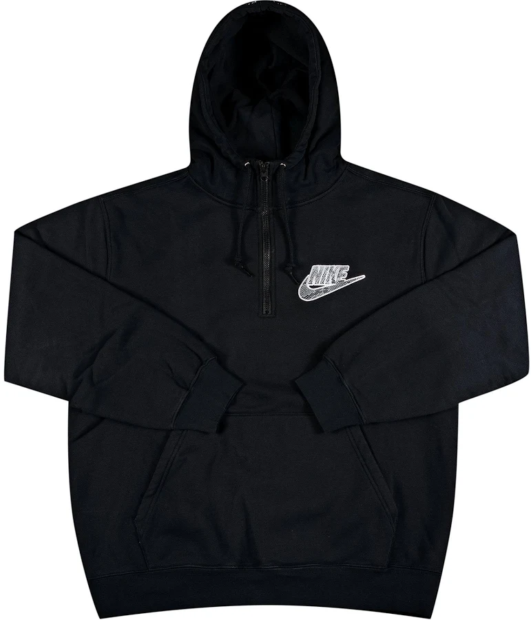 Supreme x Nike Men's Half Zip Hooded Sweatshirt