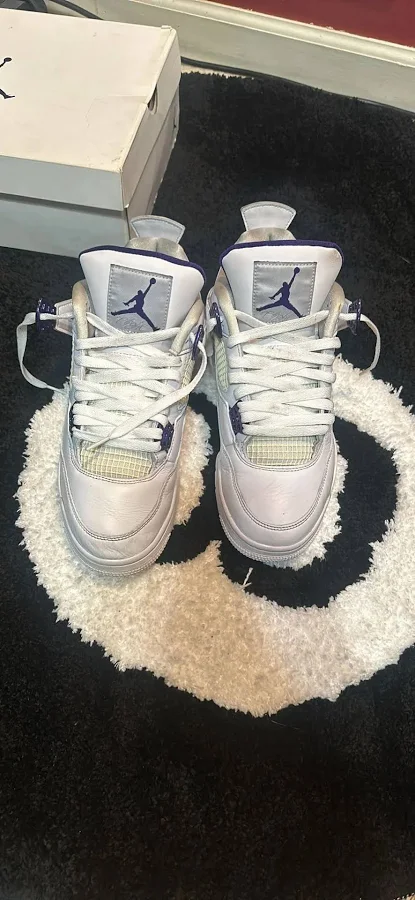 Nike Air Jordan 4 Retro 'Purple Metallic' Mens Shoes Size 101