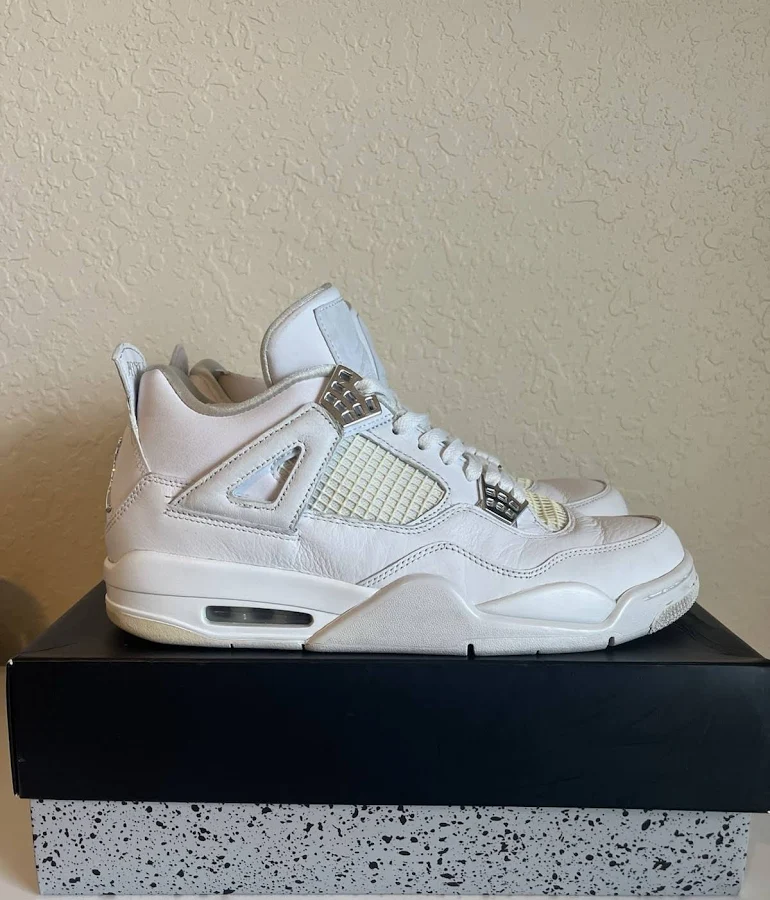Jordan Air Jordan 4 Retro Pure Money 2017 White Sneakers 308497-100