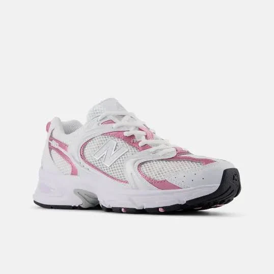 New Balance 530 Unisex - WHT|PINK - 10/11.5