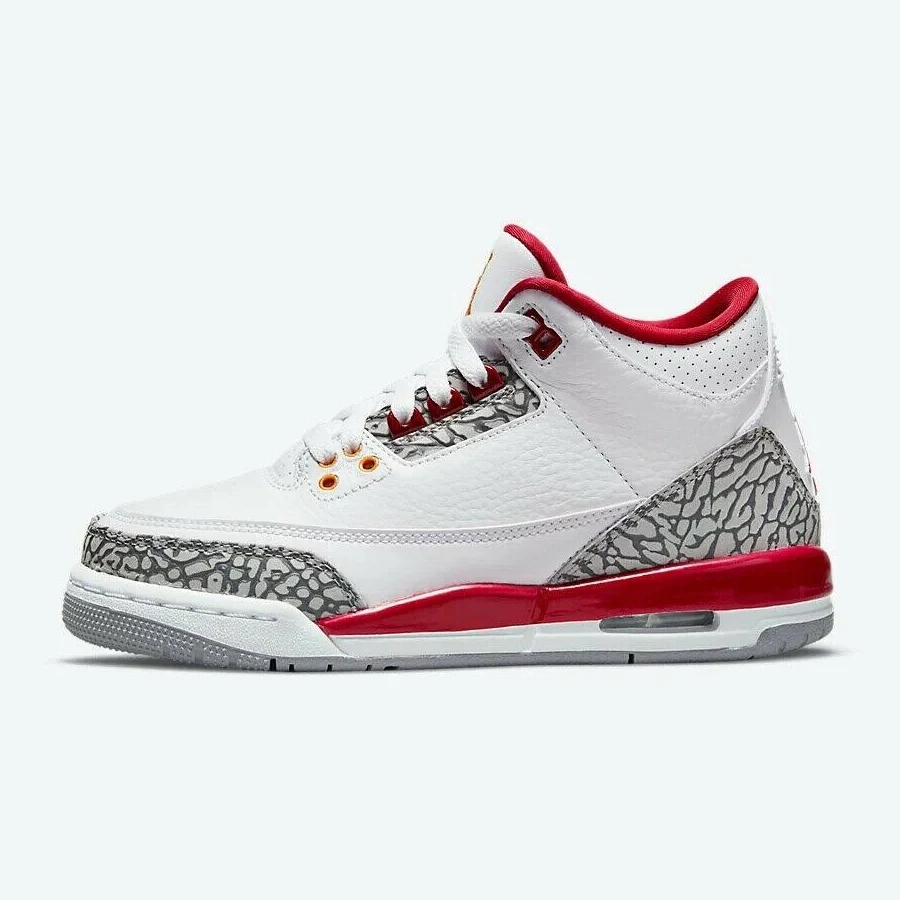 Nike Air Jordan 3 Retro Cardinal (gs) Youth Shoes 398614-126 Sz 4/