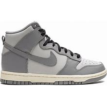 Nike Women's Grey - Dunk High "Aged" Sneakers - Leather - 9.5