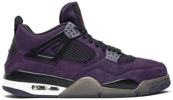 Travis Scott x Air Jordan 4 'Purple Suede - White Midsole' Friends & Family for Unisex 13USMEN/14USWOMEN/47.5EU at GenuineAuthenticBrand.com