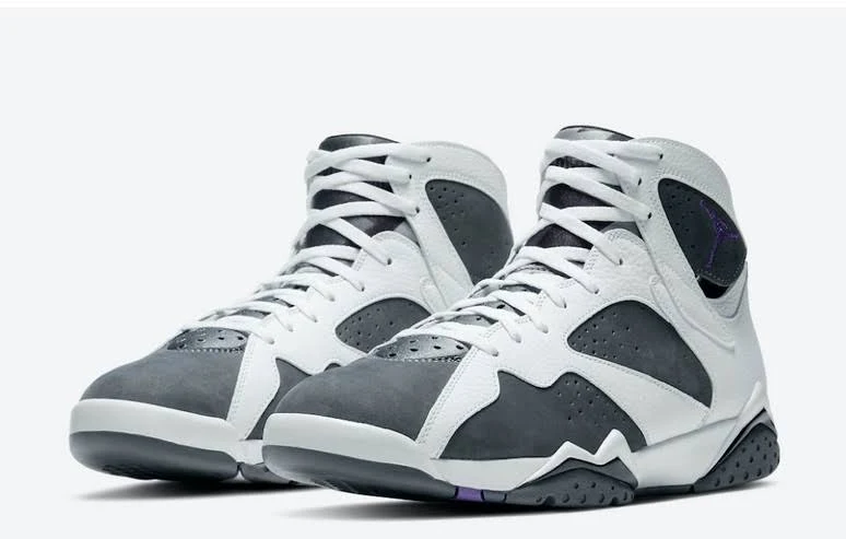 Air Jordan 7 Vii Retro Flint White Grey