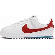 Nike White (Ps) Cortez Easyon ' Varsity Red Blue'