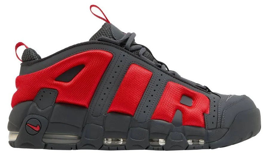 Nike Air More Uptempo Low 'Dark Grey Light Crimson' | Men's Size 4.5