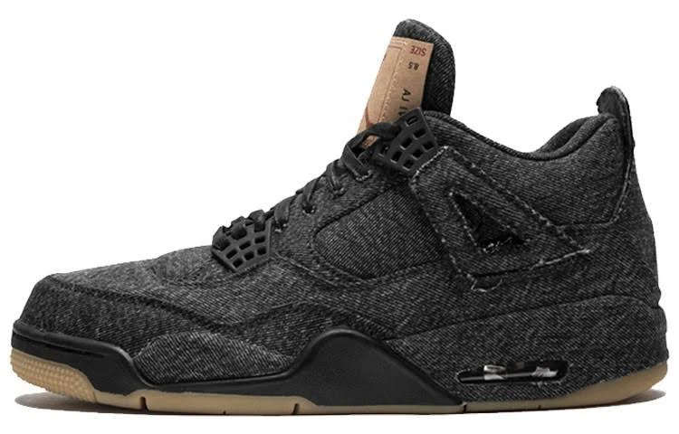 Jordan 4 Retro Levis Black Levis Tag Ao2571-001