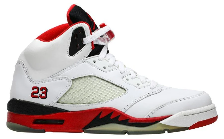Air Jordan 5 Retro 'Fire Red' 2006 | White | Men's Size 9