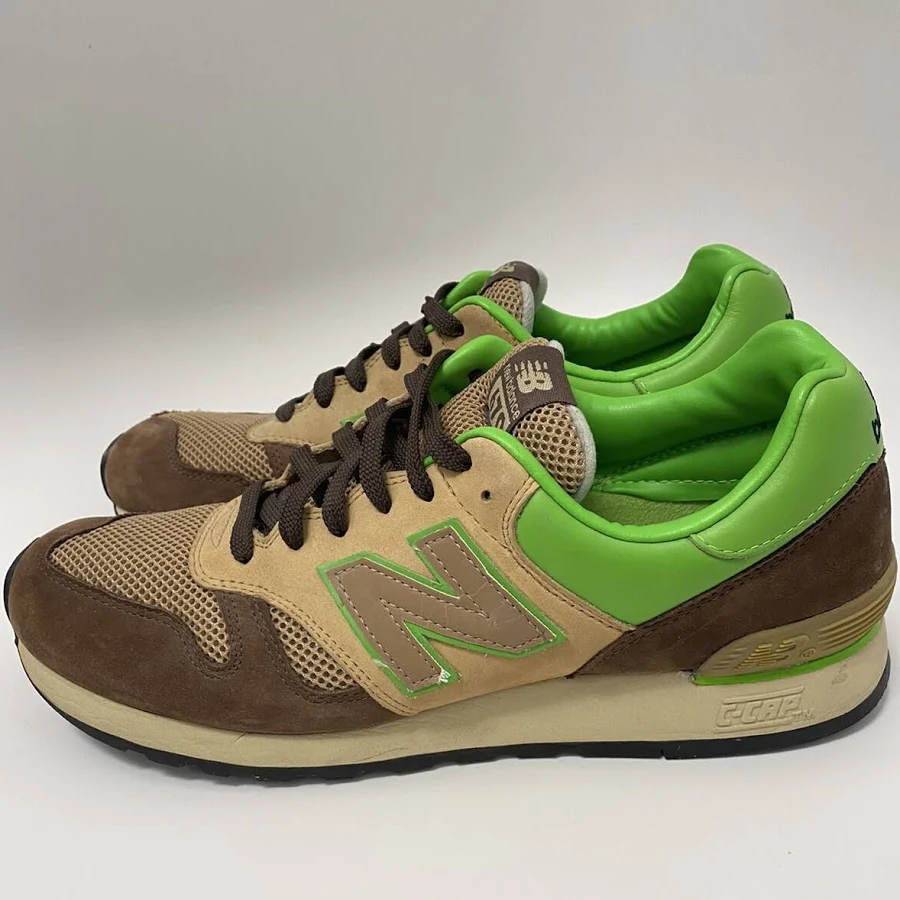 Balance X Stussy X Undefeated X Hectic 670 Japan Brn/grn Sz 10