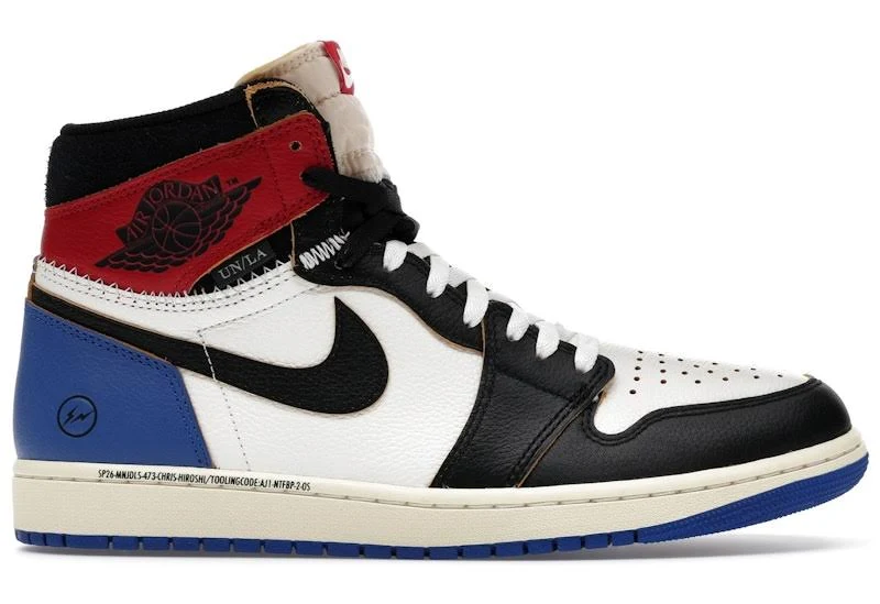 Air Jordan 1 Retro High OG x Fragment Design x Union LA 'Varsity Red / Sport Royal