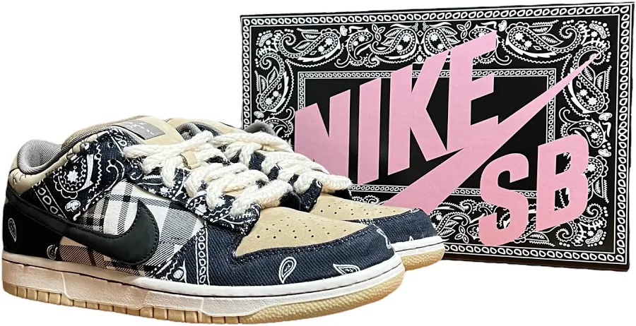 Nike Sb Dunk Low Prm Qs Travis Scott Special Box Ct5053-001 Fashion