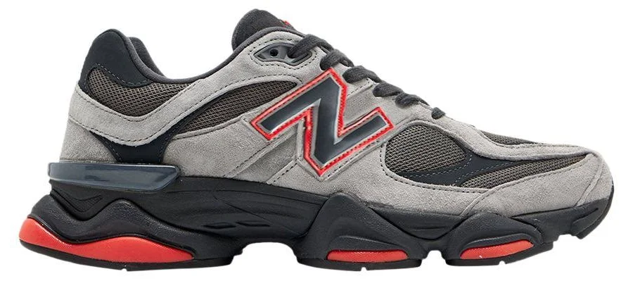 New Balance 9060 'Grey Black Red' JD Exclusive | Men's Size 8.5