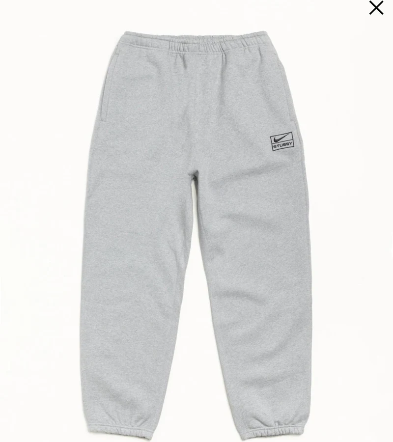 Nike X Stussy Nrg Fleece Sweatpants Grey (m) Adult Unisex
