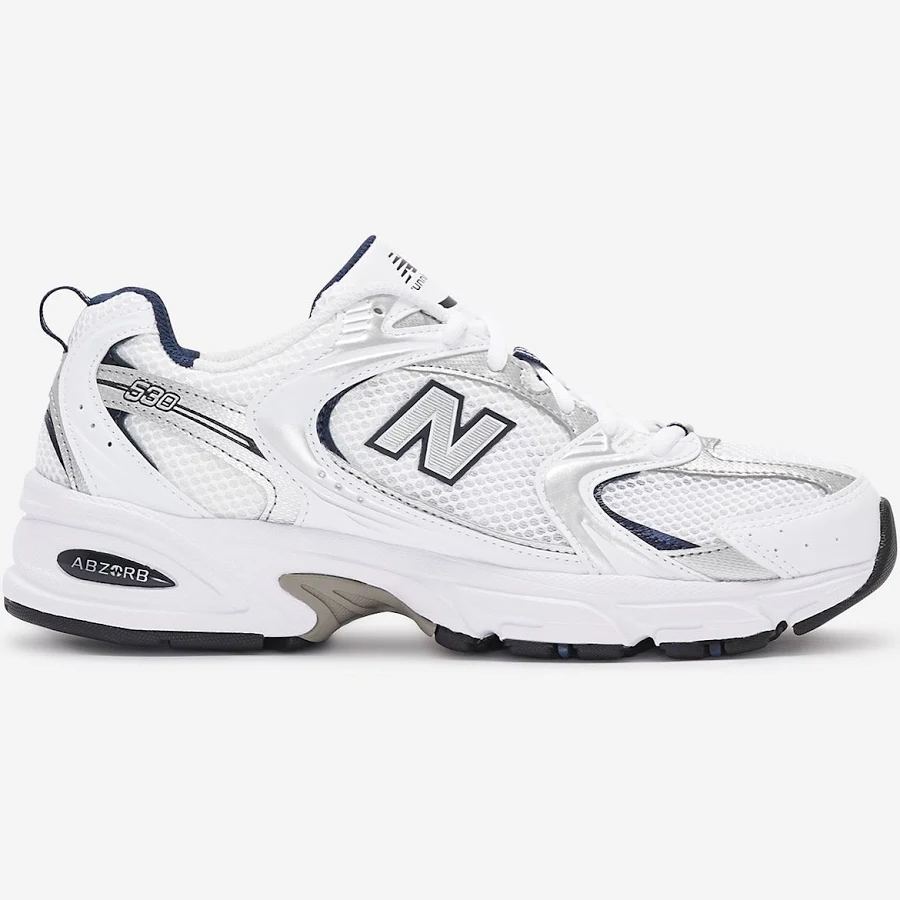 New Balance 530 inch White/Natural/Indigo, Size 5.5M