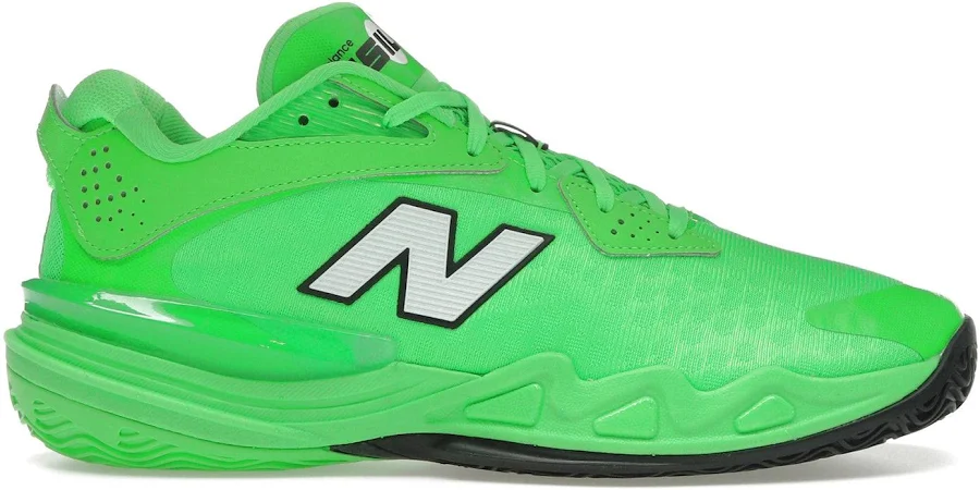 New Balance Hesi Low v2 Green Punch White, UK 4