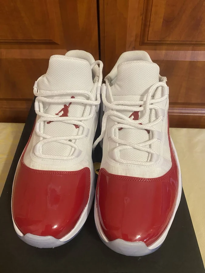 Nike Air Jordan 11 Cmft Low Men's Sneakers White/red/black/gym, Size