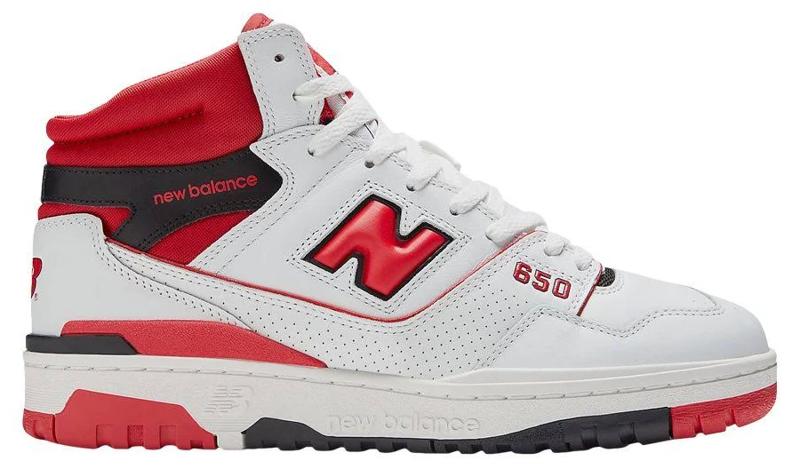 New Balance Men's 650R White Red